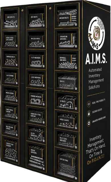 A.I.M.S. branded smart inventory lockers and cabinets