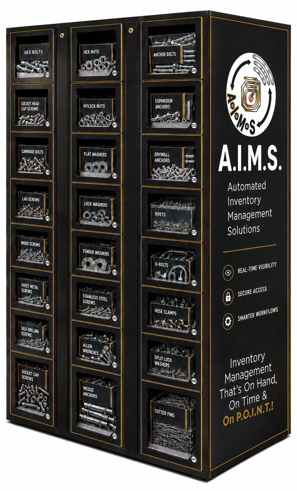 A.I.M.S. smart lockers and cabinets